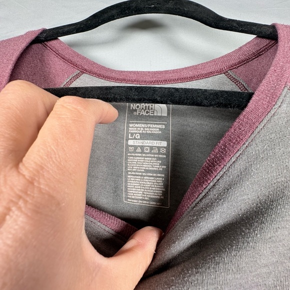 The North Face Women's Pink and Gray Short Sleeve Tee - Picture 2 of 8